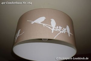 4er-Comforthaus 264 – Leuchte – Center Parcs Park Allgäu, Foto Nov. 2018