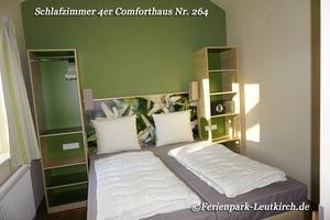 4er-Comforthaus 264 – Schlafzimmer – Center Parcs Park Allgäu, Foto Nov. 2018