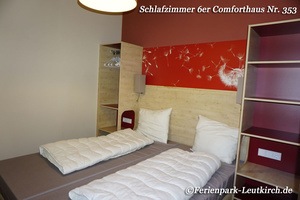 6er-Comforthaus 353 – Schlafzimmer – Center Parcs Park Allgäu, Foto Nov. 2018