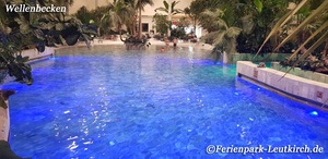 Wellenbecken im Aqua Mundo – Center Parcs Park Allgäu, Foto Nov. 2018