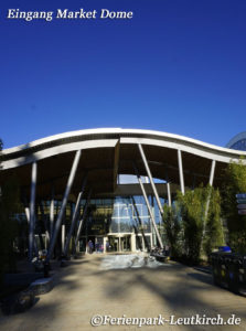 Eingang Market Dome – Center Parcs Park Allgäu, Foto Nov. 2018