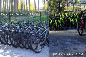 Fahrradverleih – Center Parcs Park Allgäu, Foto Nov. 2018