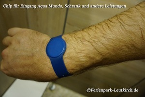 Chip-Armband – Center Parcs Park Allgäu, Foto Nov. 2018