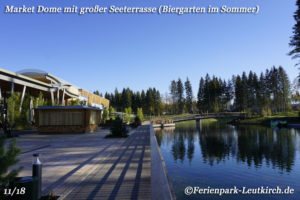 Biergarten am See – Center Parcs Park Allgäu, Foto Nov. 2018