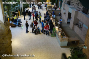 Eingang Aqua Mundo – Center Parcs Park Allgäu, Foto Nov. 2018