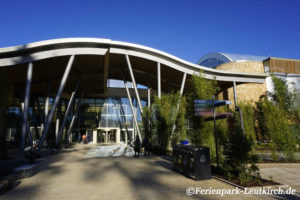 Eingang zum Ferienpark – Center Parcs Park Allgäu, Foto Nov. 2018