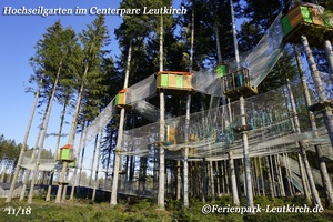 Hochseilgarten – Center Parcs Park Allgäu, Foto Nov. 2018
