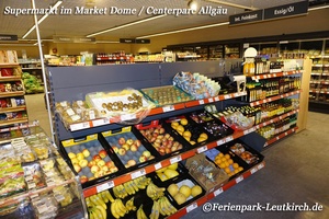 Supermarkt im Market Dome – Center Parcs Park Allgäu, Foto Nov. 2018