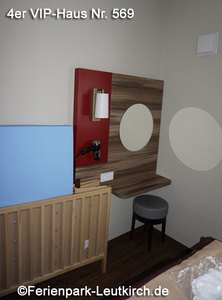 4er-VIP-Haus 569 – Schlafzimmer – Center Parcs Park Allgäu, Foto Dez. 2018