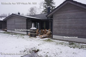 4er-VIP-Haus 569 – Südseite – Center Parcs Park Allgäu, Foto Dez. 2018