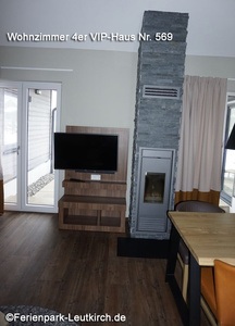 4er-VIP-Haus 569 – Wohnbereich – Center Parcs Park Allgäu, Foto Dez. 2018