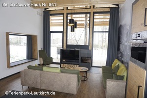 8er-Exclusivehaus 841 – Wohnbereich – Center Parcs Park Allgäu, Foto Dez. 2018