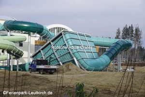 Aquacrater-Rutsche – Center Parcs Park Allgäu, Foto Dez. 2018
