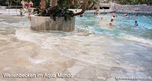 Wellenbecken im Aqua Mundo – Center Parcs Park Allgäu, Foto Dez. 2018