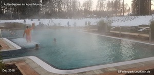 Außenbecken Aqua Mundo – Center Parcs Park Allgäu, Foto Dez. 2018