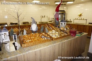 Frühstücksbuffet im Market Restaurant – Center Parcs Park Allgäu, Foto Dez. 2018