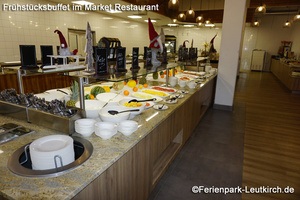 Frühstücksbuffet im Market Restaurant – Center Parcs Park Allgäu, Foto Dez. 2018