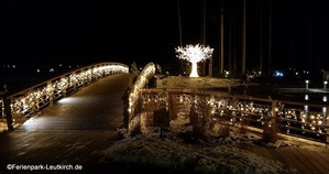 Weihnachtesdeko im Zentralbereich Center Parcs Allgäu Ferienpark Leutkirch