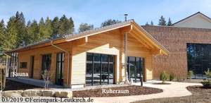 Außenbecken im Spa – Center Parcs Park Allgäu, Foto März 2019