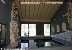 Ruhebereich im Spa – Center Parcs Park Allgäu, Foto März 2019