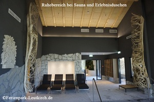 Ruhebereich im Spa – Center Parcs Park Allgäu, Foto März 2019