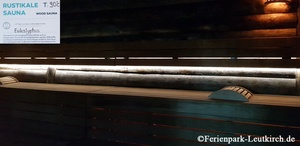 Rustikal-Sauna – Center Parcs Park Allgäu, Foto März 2019