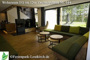 Wohnbereich Sofa 12er Exclusivehaus Center Parcs Allgäu Nr. 644 - Ferienpark Leutkirch.