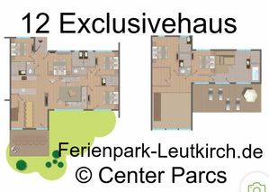 12er Exclusivehaus Hausplan Center Parcs Allgäu Ferienpark Leutkirch
