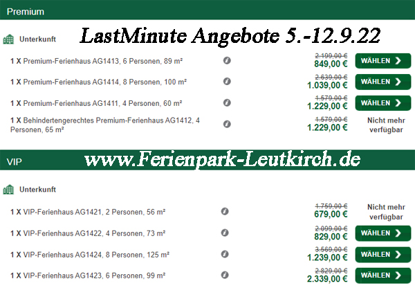 LastMinute Angebote Sommerferien 2022