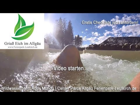 Die Wildwasserbahn (ca. 165 m) – Video Center Parcs Allgäu